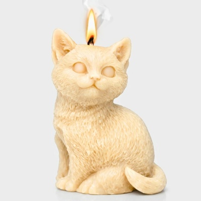 Svíčkománie3D Koťátko 45 g bílá