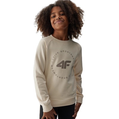 4F mikina 4FJAW23TSWSF637 ecru