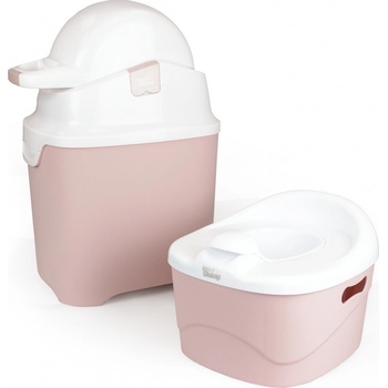 Diaper Champ Set bezzápachový koš dětský nočník standard růžová