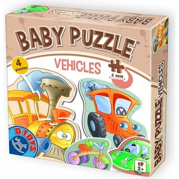D-Toys Baby Dopravní prostředky 4v1 2-4 dielov