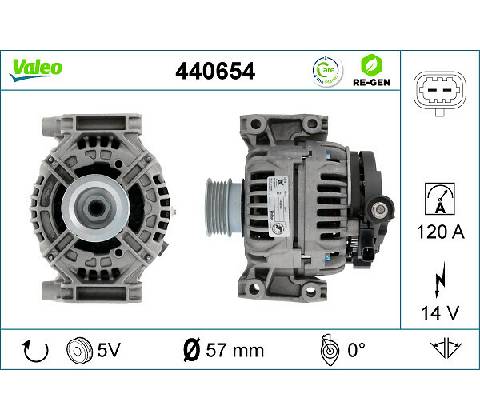 Alternátor VALEO 440654