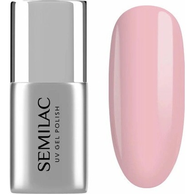 Semilac gelový lak Fiber base pink milk 7 ml