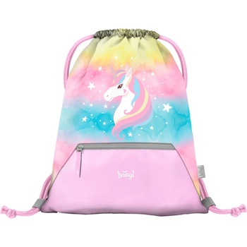BAAGL Торба с джоб Rainbow Unicorn BAAGL | Rozov | Момичешки | ONE SIZE