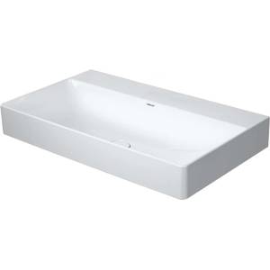 Duravit DuraSquare - Мивка за плот, 80x47 см, без преливник, без отвор за смесител, DuraCeram, бяла 2353800079 (2353800079)