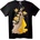 NOONEBRAND Тениска флорална елегантност - 5XL, Black