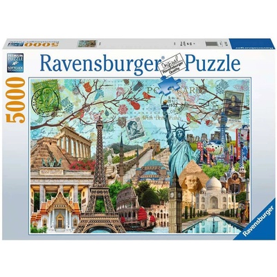 Ravensburger Пъзел Ravensburger от 5000 части - Колаж: голям град (17118)