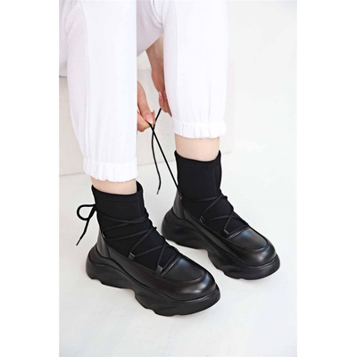 Moda Trend Дамски спортни боти - Черни #312257 (312257_Черно)