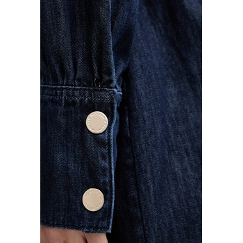 Morgan Дънкова рокля Morgan в синьо къса разкроена RICK (RICK)