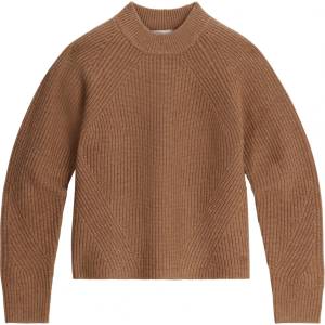 Royal Robbins Дамски вълнен пуловер Royal Robbins Women's Rockcraft Mock Neck Merino jumper - Tawny Htr - размер XL (105-6802-0314)