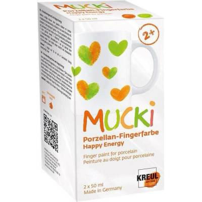 Kreul Sada prstové barvy na porcelán MUCKI Happy energy 2 x 50 ml