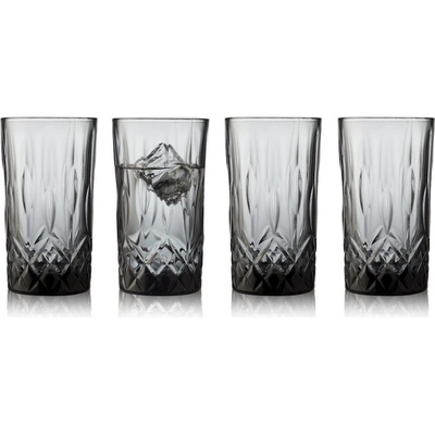 LYNGBY GLAS sklenic Highball Sorrento šedá 4 x 380 ml