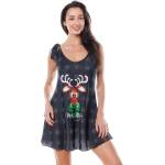 Anais Секси нощница Koszulka-Aster-Black-BlackV-62904-Black - Бял, размер L/XL