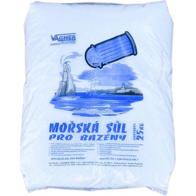 VÁGNER POOL Bazénová sůl MOŘSKÁ 25 kg – Zboží Dáma