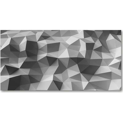 Foto obraz sklenený horizontálny abstrakcie trojuholníky 100x50 cm