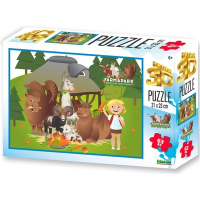 PRIME 3D PUZZLE FARMAPARK MRKVA 63 ks