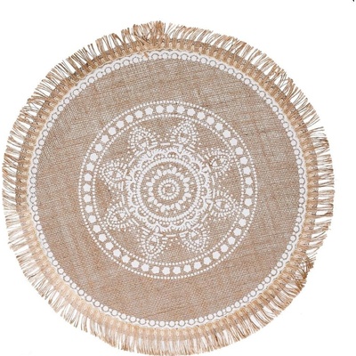 PRESTIERANIE JUTA ORNAMENT 40CM BIELA NATUR SUPER CENA!