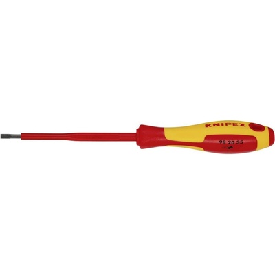 Knipex VDE VDE skrutkovač pre skrutky Microstix Šírka čepele: 3.5 mm Dĺžka drieku: 100 mm DIN EN 60900; 98 20 35
