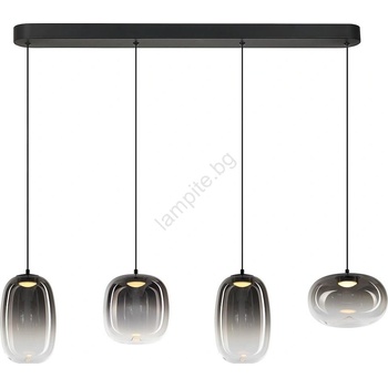 MILAGRO Led Пендел vaso led/15w/230v черен/опушен (mi2669)