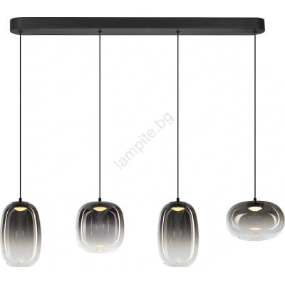 MILAGRO Led Пендел vaso led/15w/230v черен/опушен (mi2669)