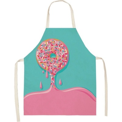 Cakesicq Zástěra kuchyňská růžový donut