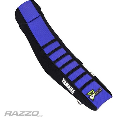 Potah sedla DCore Gripper Factory Seat Cover Yamaha YZ450F 18-22 YZ250F 19-23 Black Blue Black Ribs