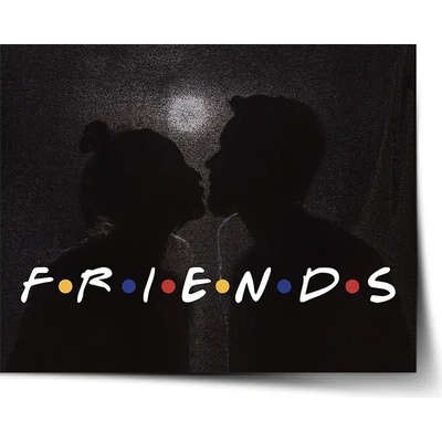 Sablio Plagát Seriál Priatelia FRIENDS Bozk - 90x60 cm