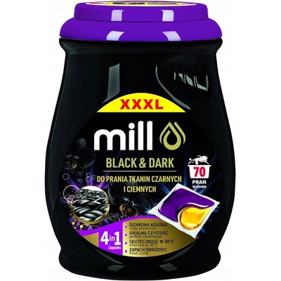 Mill kapsle na praní Black & Dark 70 PD