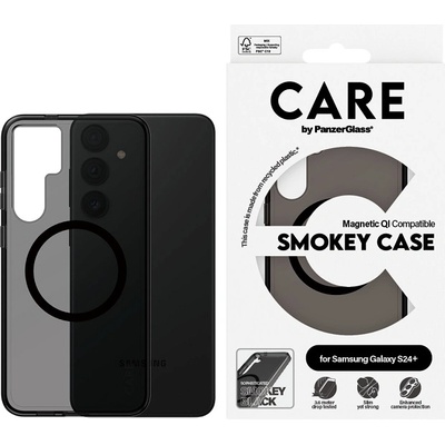 Panzer Калъф CARE - Smokey, Galaxy S24 Plus, Qi, черен (5715685012303)