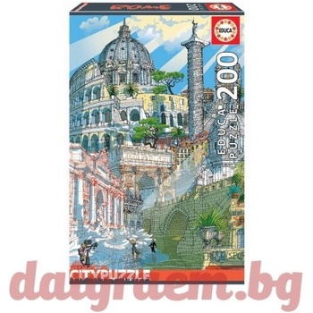 Image 1 of Educa Пъзел EDUCA 18468 CITYPUZZLE - 200 части - Roma, Рим (EDU18468)