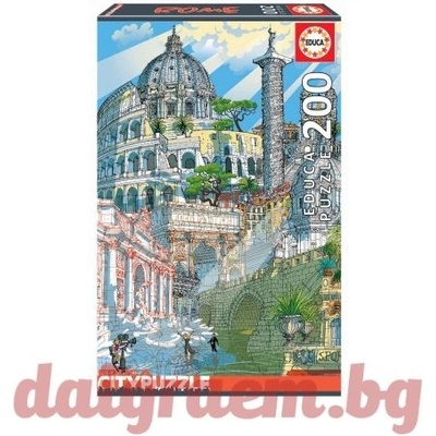 Educa Пъзел EDUCA 18468 CITYPUZZLE - 200 части - Roma, Рим (EDU18468)