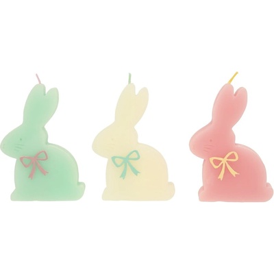 Meri Meri С великденски мотиви свещи в комплект 3 бр. време на горене 2 час Bunny - Meri Meri (274757)