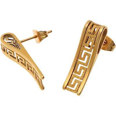 MPM-TIME Nerezové náušnice 6240 pozlátené SER.6240