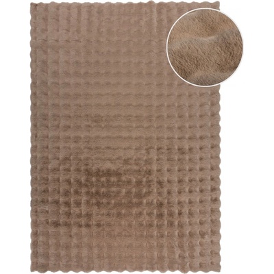 Flair Rugs Кафява синтетична кожа 180x290 cm Waffle Faux Fur - Flair Rugs (503119376370)