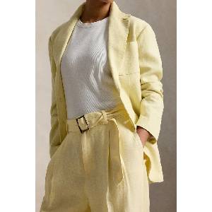 Ralph Lauren широк панталон дамски от лен (211A12955)