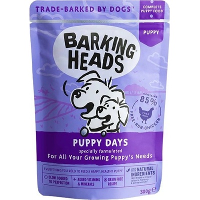 Barking Heads Puppy Days Grain Free 6 x 300 g