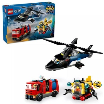 LEGO® City - Helicopter, Fire Truck & Submarine Remix (60462)
