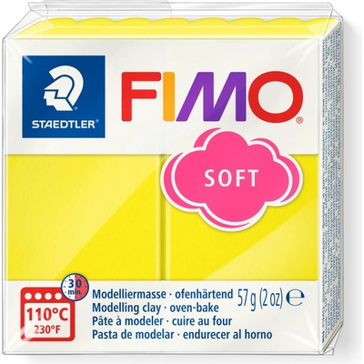 FIMO Полимерна глина Staedtler Fimo Soft, 57 g, лимон10 (21895-А-ЛИМОН)