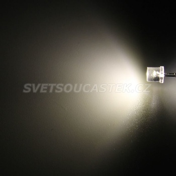 Hebei LED 5mm Teplá bílá 1000mcd 100° čirá 599PW04C
