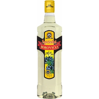 Spišská Borovička 40% 1 l (čistá fľaša)