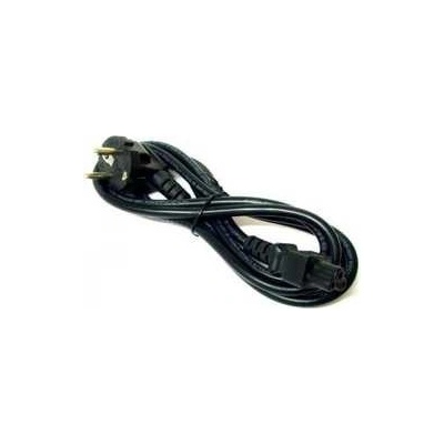 kabel 230V napájecí, CEE7 (vidlice)-C5, 2m, VDE approved, černý, Logo, koncovka ve – Zboží Mobilmania