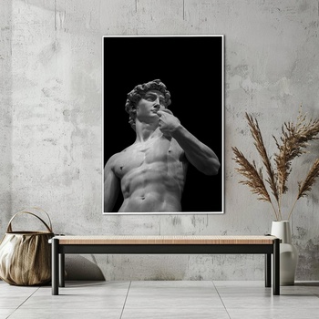 Decono Картина Давид в Черно и Бяло