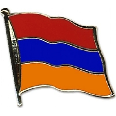 Odznak (pins) 20mm vlajka Arménsko - farebný