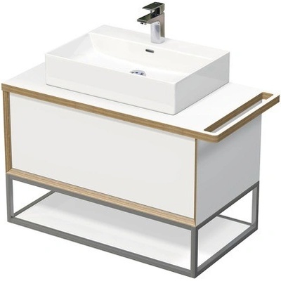 Intedoor Koupelnová skříňka s umyvadlem na desku MULTI 98 cm OXO MULTI OALU 90 1Z KDP