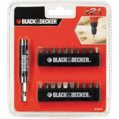 Black & Decker Sada skrutkovacích bitov 21ks A7074-XJ
