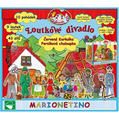 MARIONETINO Loutkové divadlo Červená Karkulka a Perníková chaloupka s více než 10 pohádkami