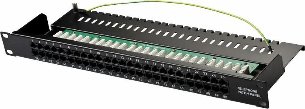 SeaMAX Пач панел SeaMAX, 50 порта, телефонен, неекраниран, 1U , 4 pin, черен (FA-850NK-5084)