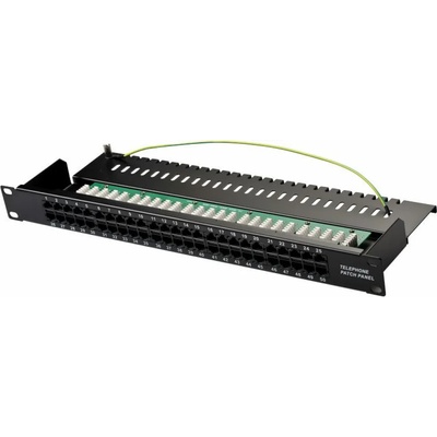 SeaMAX Пач панел SeaMAX, 50 порта, телефонен, неекраниран, 1U , 4 pin, черен (FA-850NK-5084)