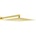 Mexen Slim дъждовен душ 25 x 25 см с рамо за душ, златна - 79125112-50 (79125112-50)