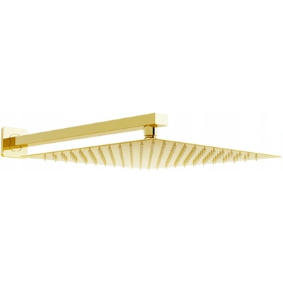Mexen Slim дъждовен душ 25 x 25 см с рамо за душ, златна - 79125112-50 (79125112-50)