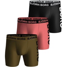 Björn Borg Performance Boxer 3P Vícebarevný